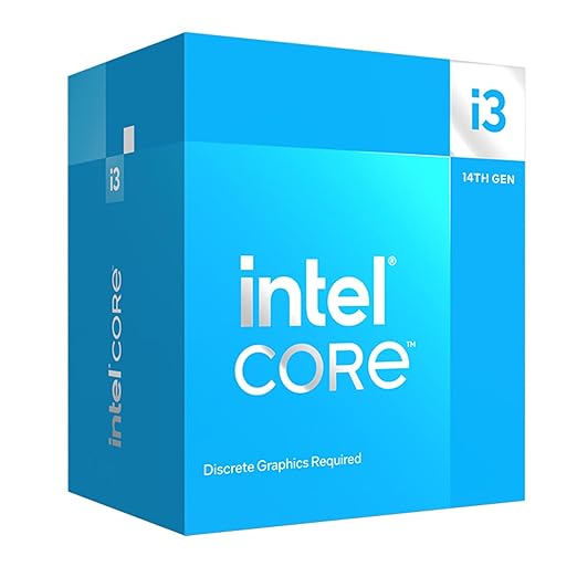 Intel Core i3-14100F up to 4.70 GHz LGA1700 Socket 4 Cores 8 Threads 12 MB Smart Cache Desktop Processor