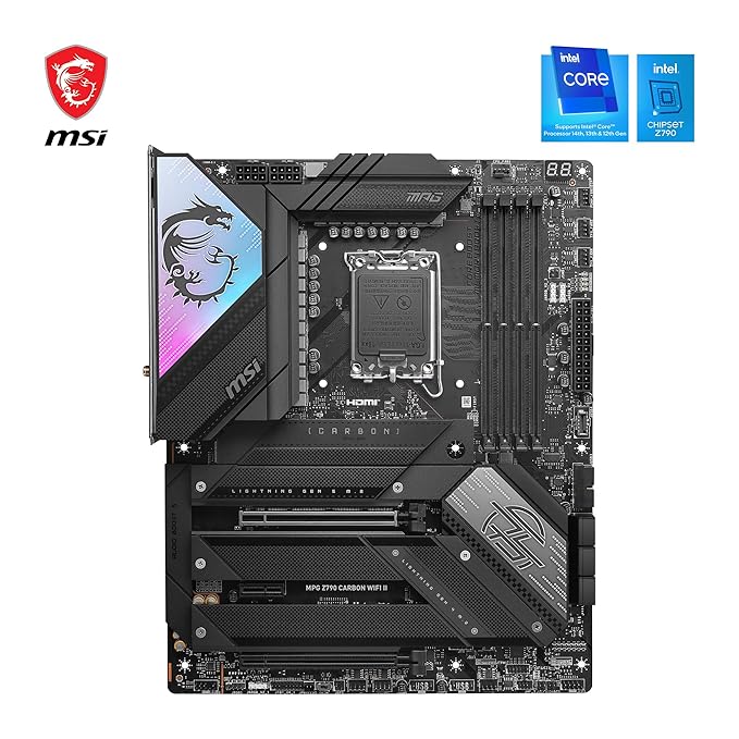 MSI MPG Z790 CARBON WIFI II LGA 1700 DDR5 ATX Gaming Motherboard - Image 2