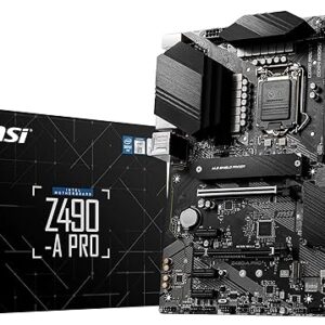 MSI Z490-A PRO ATX Motherboard with Dual M.2 Mystic Light and Thunderbolt M3 Port