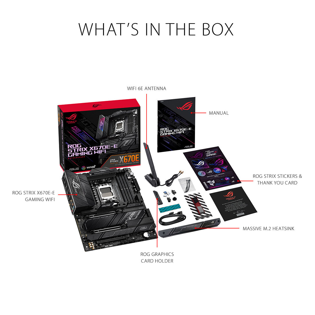 ASUS ROG STRIX X670E-E AMD AM5 ATX Gaming Motherboard with WIFI 6E and PCIe 5.0 - Image 7
